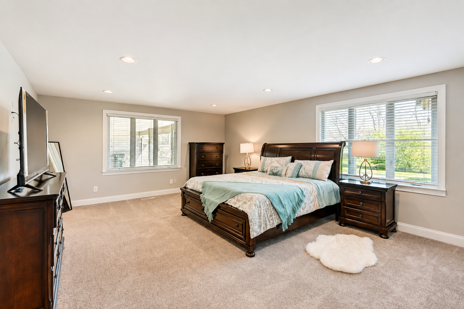 Private king bedroom at the retreat property